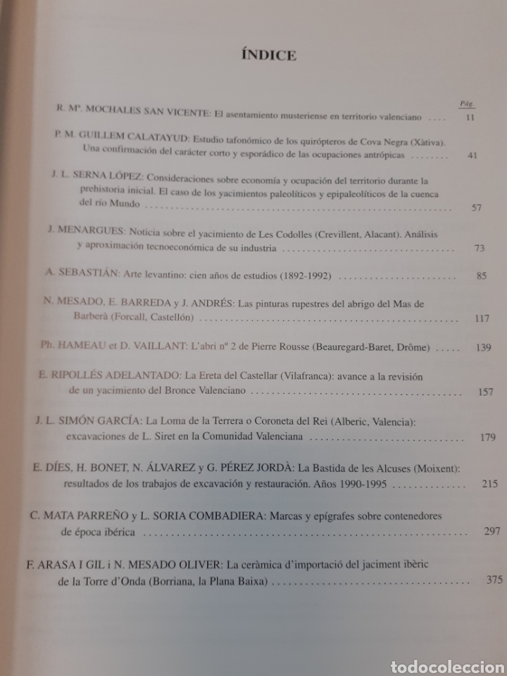 Libros: ARCHIVO DE PREHISTORIA LEVANTINA.vol. XXII - V. A. A. A. - Foto 4