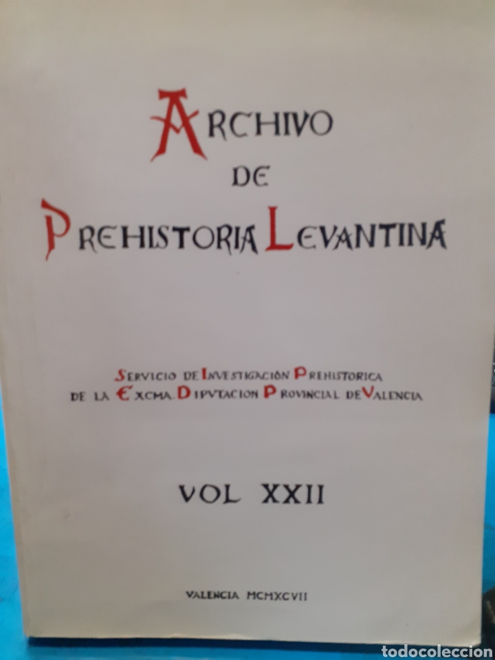 Libros: ARCHIVO DE PREHISTORIA LEVANTINA.vol. XXII - V. A. A. A. - Foto 1