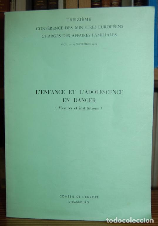 Libros: LENFANCE ET LADOLESCENCE EN DANGER. (Mesures et institutions) - Foto 1