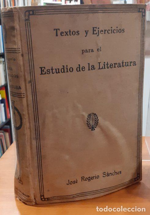 Libros: Textos y ejercicios para el estudio de la literatura - ROGERIO S&Aacute;NCHEZ, JOS&Eacute; - Foto 1