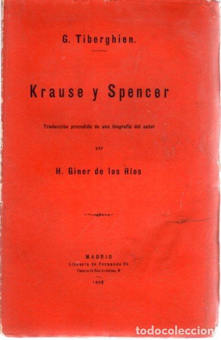 Libros: Krause y Spencer - Tiberghien, G. - Foto 1