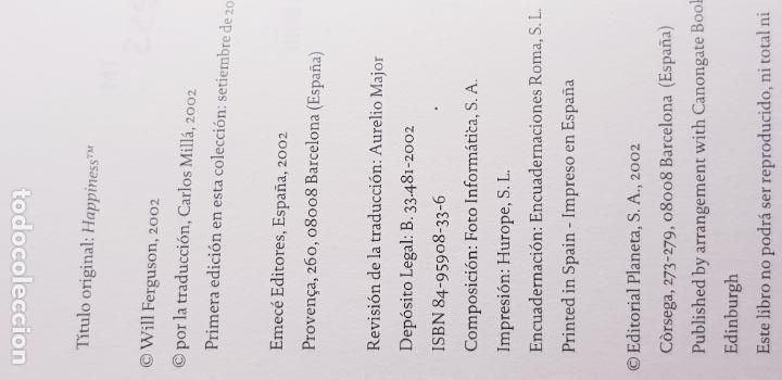 Libros: libro-happiness.will ferguson-emec&eacute; editores-2002-oerfecto - Foto 28