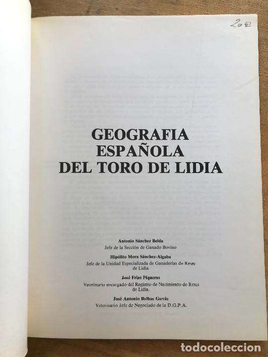 Libros: GEOGRAF&Iacute;A ESPA&Ntilde;OLA DEL TORO DE LIDIA. - Foto 2