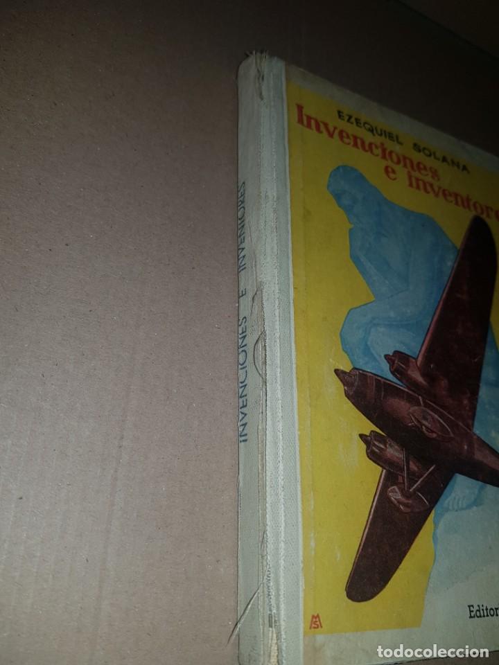 Libros: Libro INVENCIONES E INVENTORES. EZEQUIEL SOLANA. 1959 - Foto 2