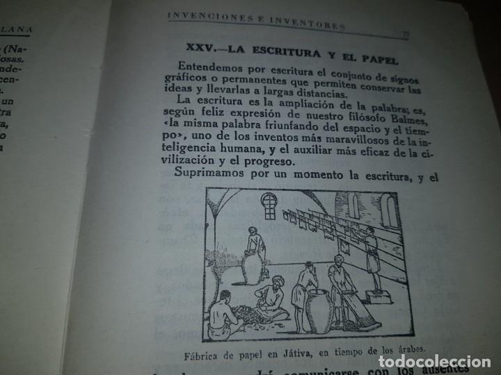 Libros: Libro INVENCIONES E INVENTORES. EZEQUIEL SOLANA. 1959 - Foto 4