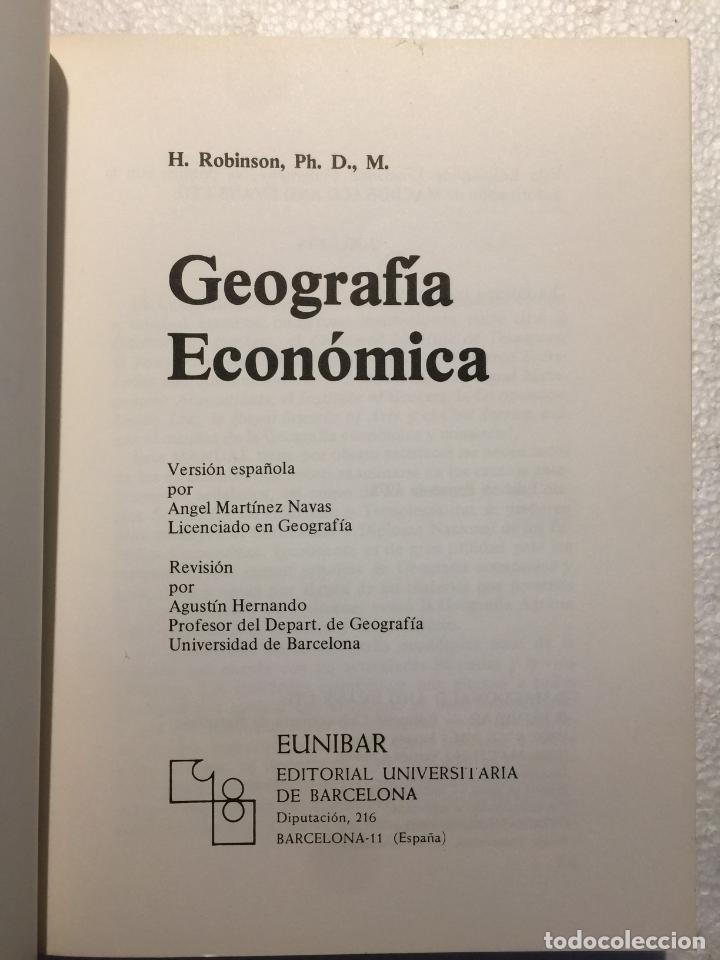 Libros: Geograf&iacute;a econ&oacute;mica - H. Robinson - Foto 4