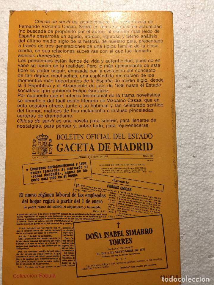 Libros: Chicas de servir - Fernando Vizca&iacute;no Casas - Foto 4