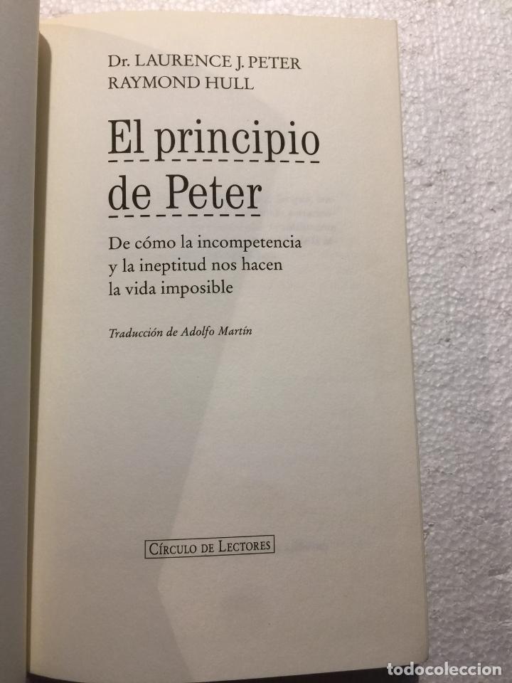 Libros: El principio de peter - Dr. Laurence J. Peter & Raymond Hull - Foto 2