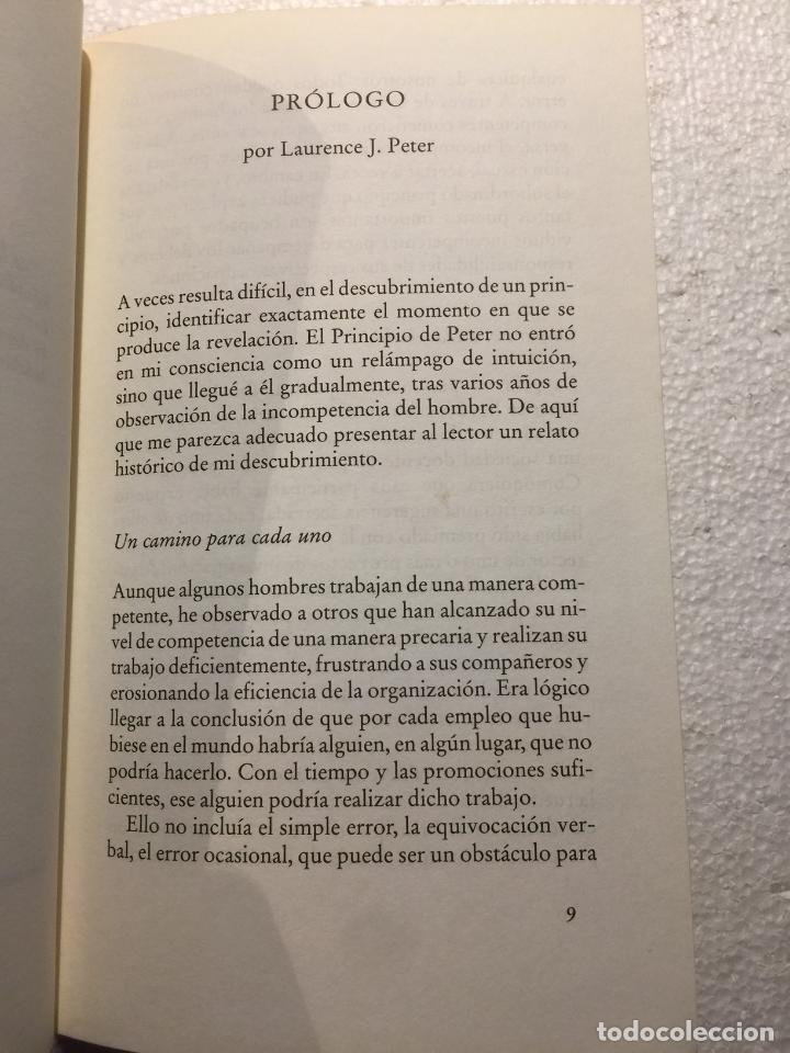Libros: El principio de peter - Dr. Laurence J. Peter & Raymond Hull - Foto 3