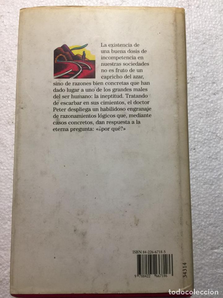 Libros: El principio de peter - Dr. Laurence J. Peter & Raymond Hull - Foto 4