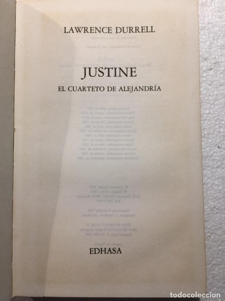 Libros: Justine. El cuarteto de alejandr&iacute;a - Lawrence Durrell - Foto 2