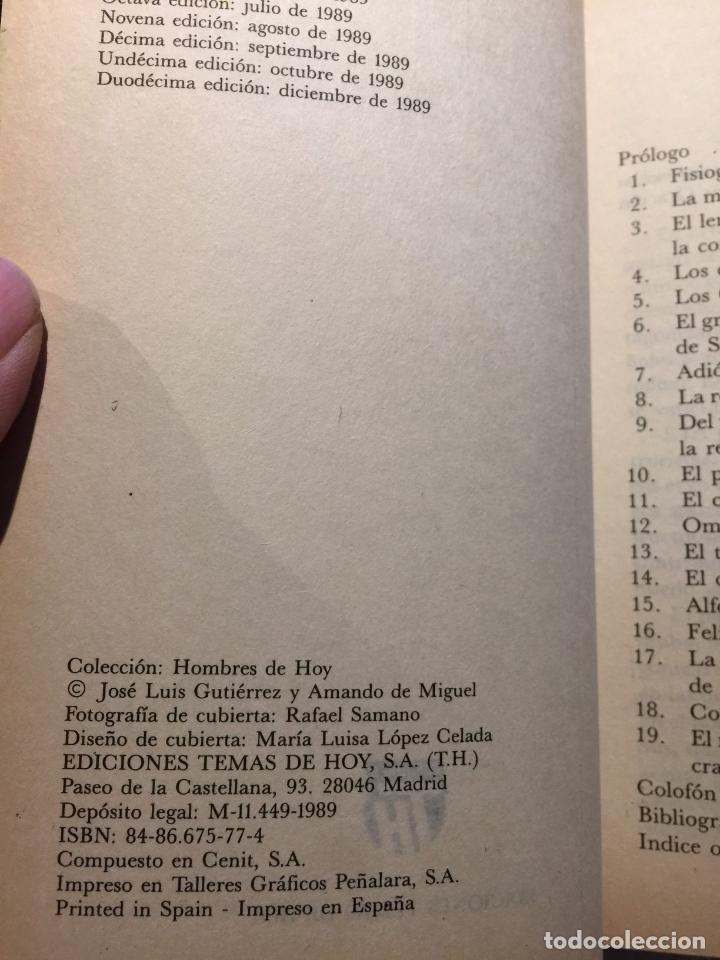 Libros: La ambici&oacute;n del cesar - Jose Luis Gutierrez - Amando De Miguel - Foto 5