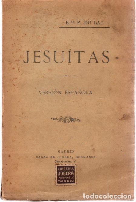 Libros: Jesu&iacute;tas. Versi&oacute;n espa&ntilde;ola - Du Lac, R.P. - Foto 1