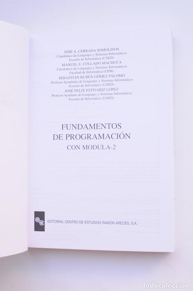 Libros: Fundamentos de programaci&oacute;n. Con Modula-2 - AUTORES VARIOS - Foto 2