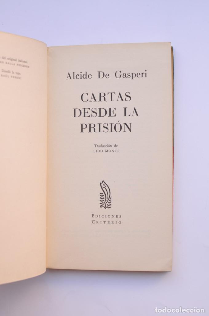 Libros: Cartas de la prisi&oacute;n - GASPERI, Alcides - Foto 2