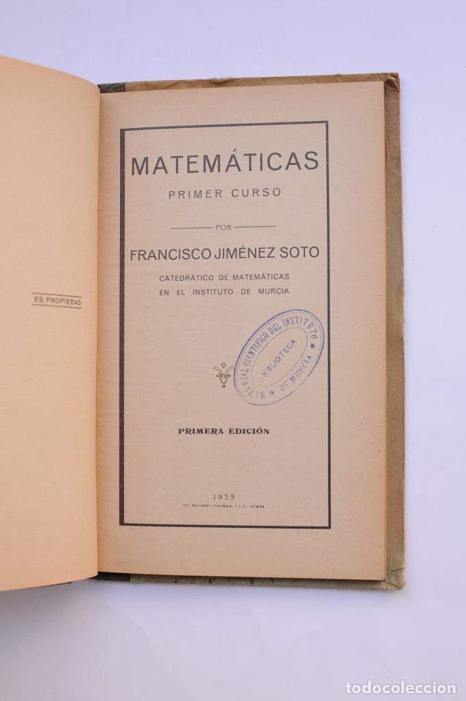 Libros: Matem&aacute;ticas. Primer curso - JIM&Eacute;NEZ SOTO, Francisco - Foto 2