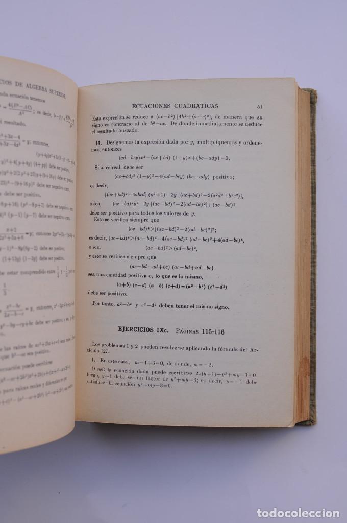 Libros: Ejercicios de &aacute;lgebra superior - HALL, H. S. y KNIGHT, S. R. - Foto 5