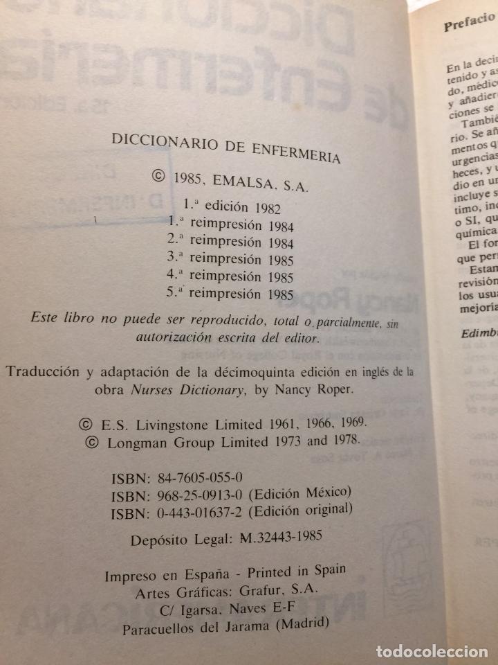 Libros: Diccionario de enfermer&iacute;a - N. Roper - Foto 3