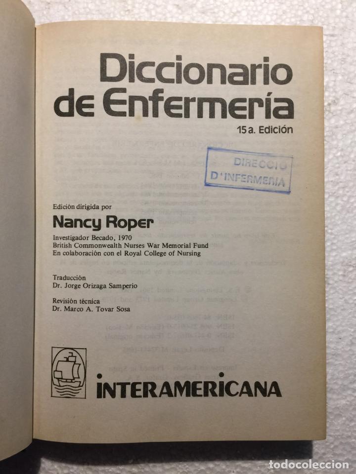 Libros: Diccionario de enfermer&iacute;a - N. Roper - Foto 4