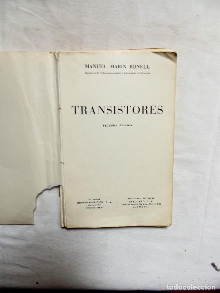 Libros: TRANSISTORES DE MANUEL MARIN BONELL - Foto 1