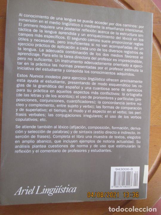 Libros: NUEVOS MODELOS PARA EJERCICIO LING&Uuml;&Iacute;STICO - FRANCISCO MARS&Aacute; - ARIEL 1997. - Foto 3