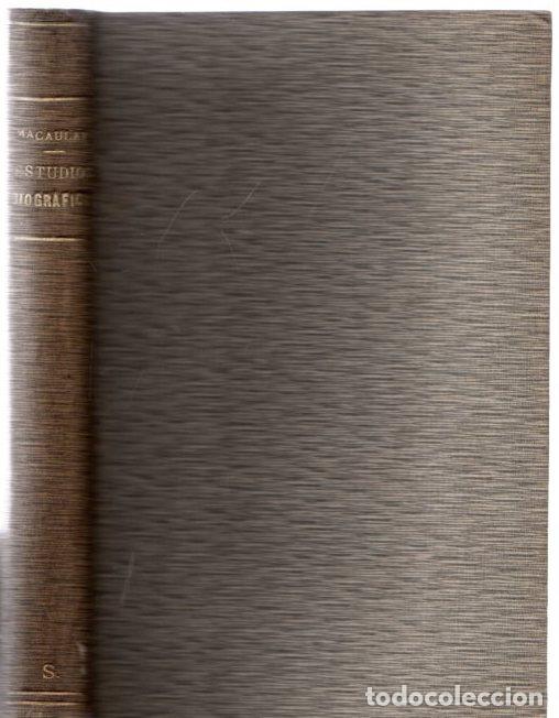 Libros: Estudios biogr&aacute;ficos - Lord Macaulay - Foto 1