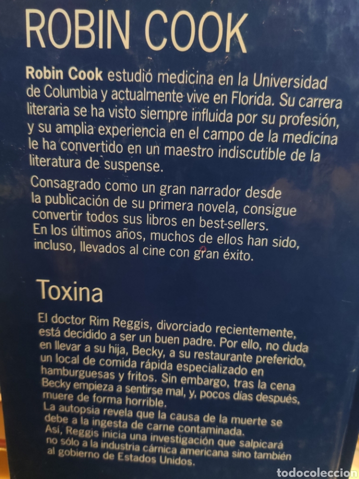 Libros: Toxina. Robin Cook. TAPAS DURAS - Foto 2