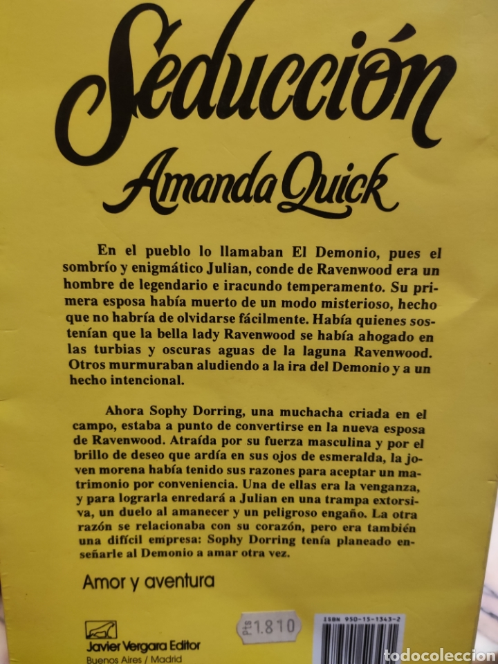 Libros: Seducci&oacute;n. Amanda Quick - Foto 2