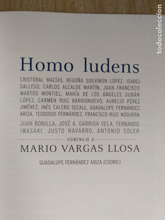 Libros: Homo ludens. Homenaje a Mario Vargas Llosa - Foto 2