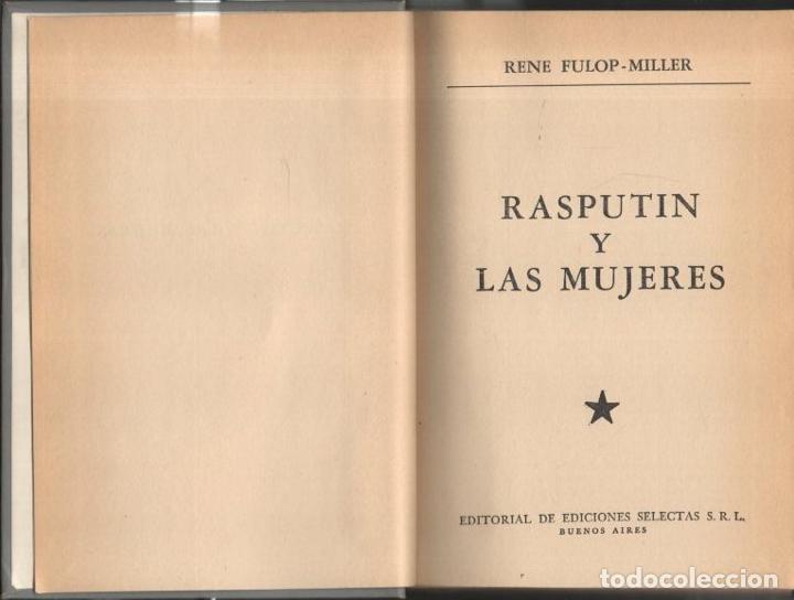 Libros: RASPUTIN Y SUS MUJERES. - FULOP-MILLER, Rene. - Foto 1