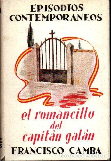 Libros: EL ROMANCILLO DEL CAPITAN GALAN. - CAMBA, Francisco. - Foto 1