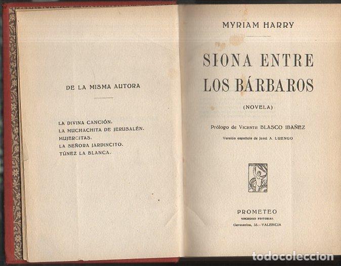 Libros: SIONA ENTRE LOS BARBAROS. - HARRY, Myriam. - Foto 1