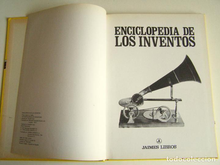 Libros: ENCICLOPEDIA DE LOS INVENTOS - JAIMES LIBROS, 1978 - Foto 2