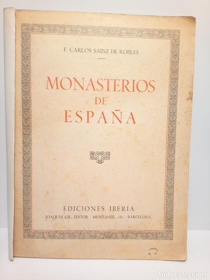 Libros: SAINZ DE ROBLES, F. Carlos - Monasterios de Espa&ntilde;a - Foto 1
