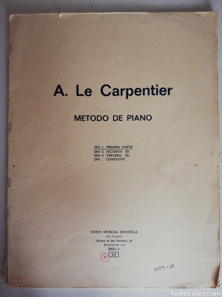 Libros: Carpenter - M&eacute;todo de Piano (1978) - Foto 1