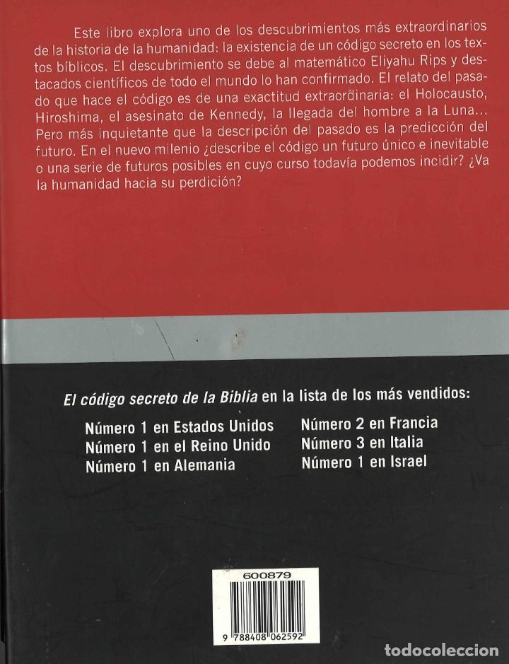 Libros: El c&oacute;digo secreto de la Biblia. Michael Drosnin. 2005 - Foto 2