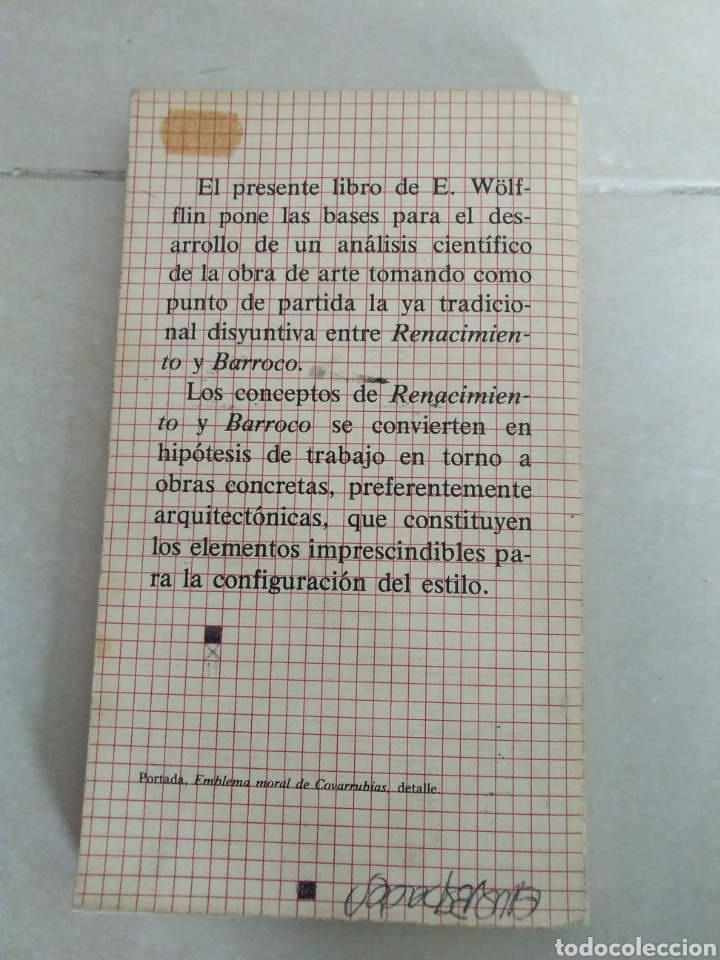Libros: E. Wolfflin renacimiento y barroco, comunicaci&oacute;n - Foto 2