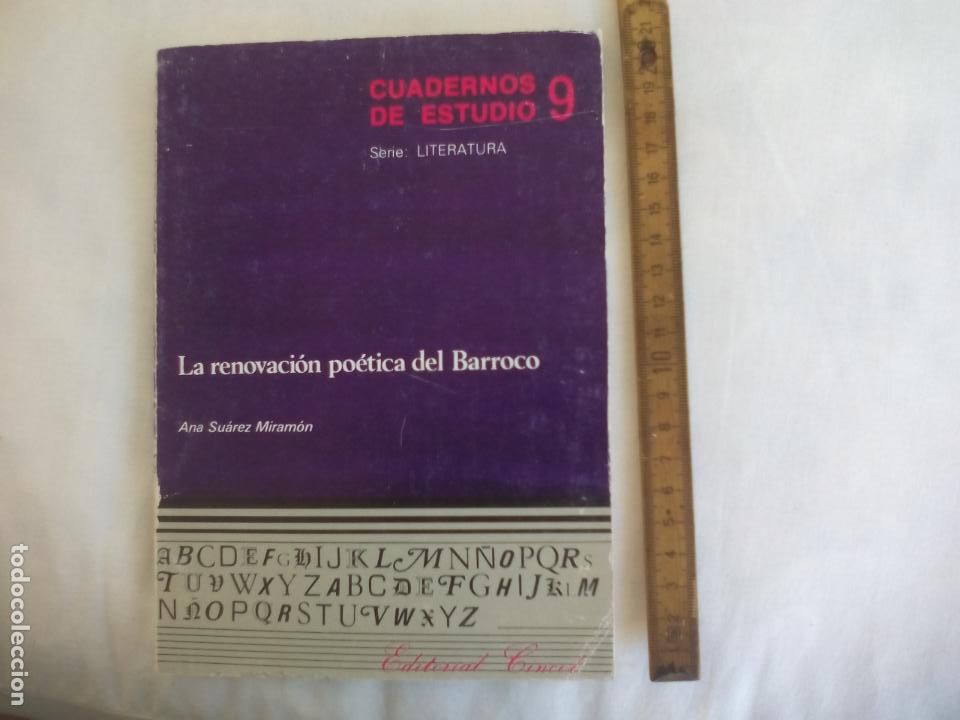 Libros: LA RENOVACION PO&Eacute;TICA DEL BARROCO. ANA SUAREZ MIRAMON. CUADERNOS DE ESTUDIO 9 LITERATURA