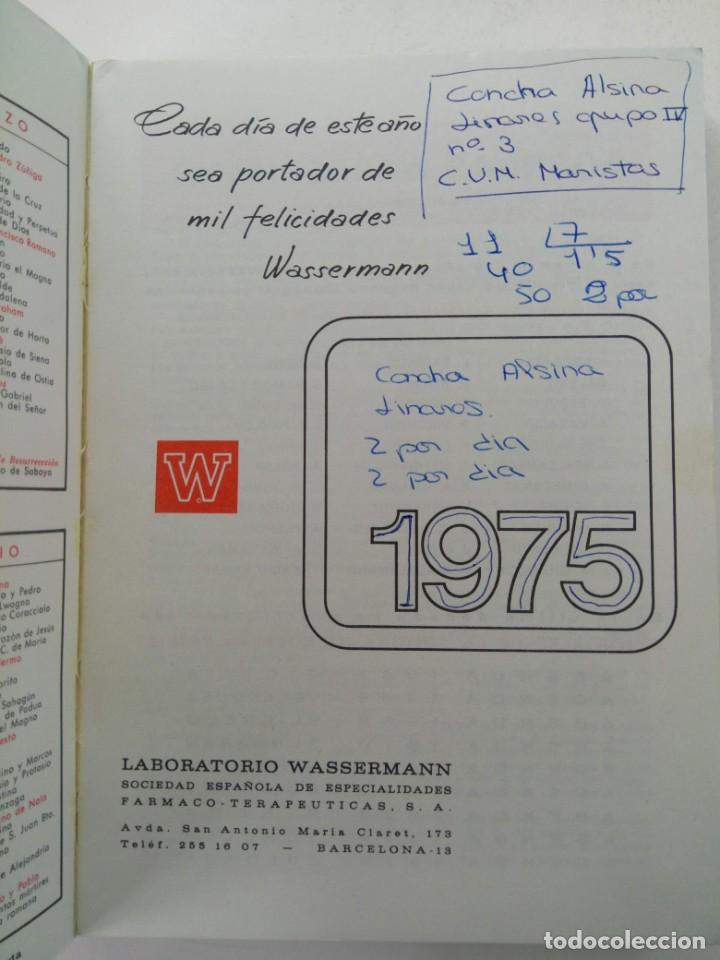 Libros: AGENDA WASSERMANN 1975 (SIN USAR) - Foto 2