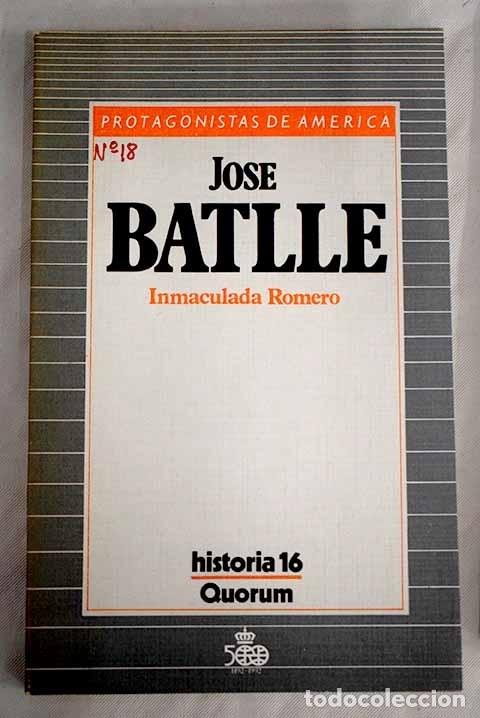 Libros: Jos&eacute; Batlle.- Romero, Inmaculada - Foto 1