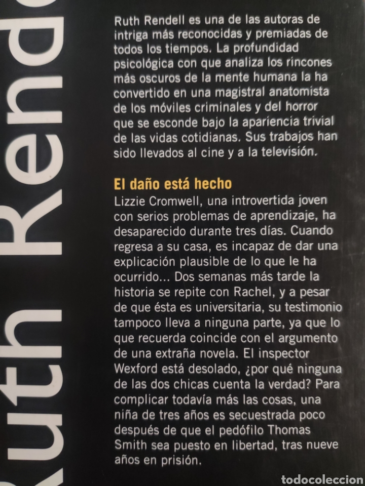 Libros: El Da&ntilde;o est&aacute; Hecho. Ruth Rendell - Foto 2