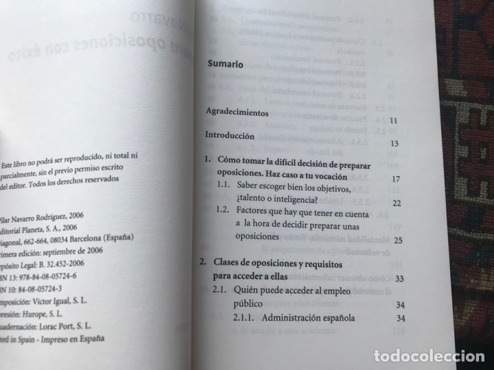 Libros: Prepara oposiciones con &eacute;xito. Pilar navarro - Foto 3