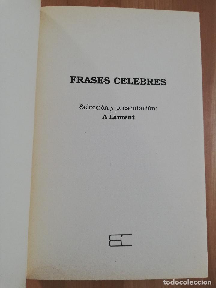 Libros: FRASES C&Eacute;LEBRES (A. LAURENT) - Foto 2