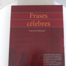 Libros: FRASES CELEBRES 4 TOMOS FRANCISCO MARQUEZ. Lote 258086540