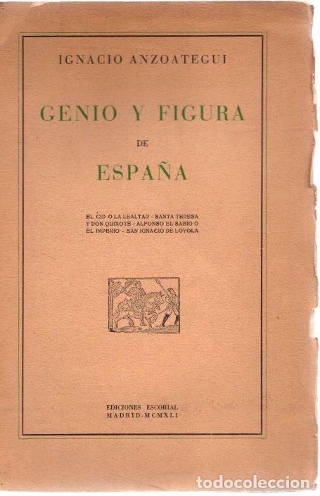 Libros: Genio y figura de Espa&ntilde;a - Anzoategui, Ignacio - Foto 1