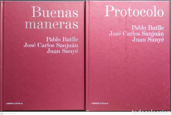 Libros: Buenas maneras.Protocolo. 2 vol&uacute;menes. VVAA. Libros C&uacute;pula. 2007. - Foto 1