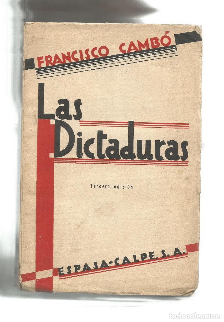 Libros: Las dictaduras. - CAMB&Oacute;, Francisco: - Foto 1