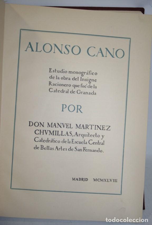 Libros: ALONSO CANO - MART&Iacute;NEZ CHUMILLAS, Manuel - Foto 2