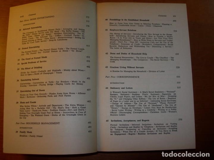 Libros: ETIQUETTE / AMY VANDERBILT&acute;S / INGL&Eacute;S - Foto 6