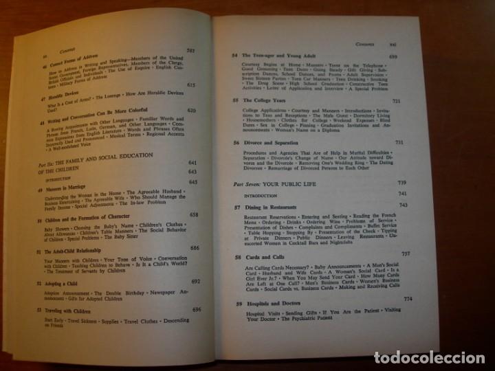Libros: ETIQUETTE / AMY VANDERBILT&acute;S / INGL&Eacute;S - Foto 7